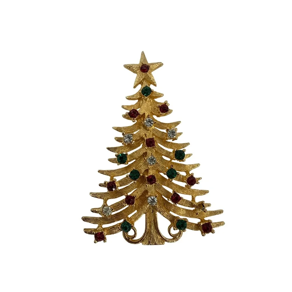 Monet MYLU Brooch Pin Set Women Multicolor Christmas Tree Angel Poinsettia Lot